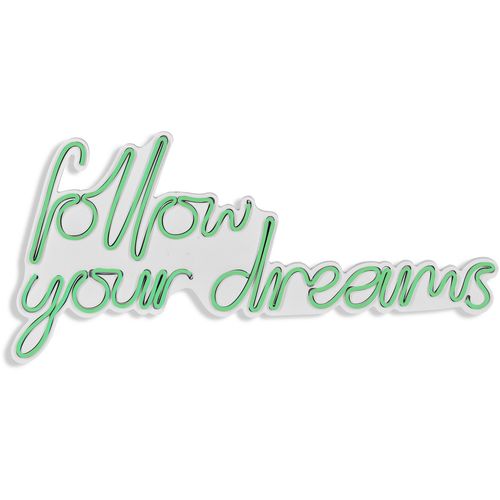 Wallity Ukrasna plastična LED rasvjeta, Follow Your Dreams - Green slika 6