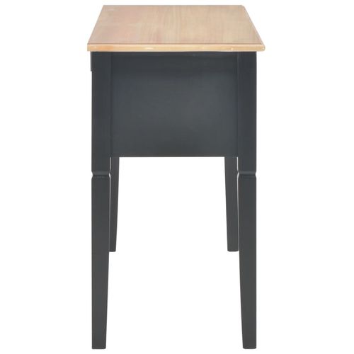 280071 Writing Desk Black 109,5x45x77,5 cm Wood slika 11