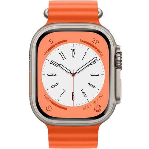 hoco. Silikonski remen za iWatch, 42/44/45/49mm, orange - iWatch WA12 Orange slika 3