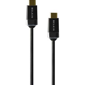 Belkin HDMI priključni kabel HDMI A utikač, HDMI A utikač 1.00 m crna HDMI0018G-1M pozlaćeni kontakti HDMI kabel