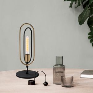 Stolna Lampa Cerco - 5071 u Crno-Zlatnoj Boji
