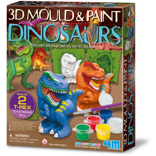 Napravi i obojaj 3D Dinosaure slika 1