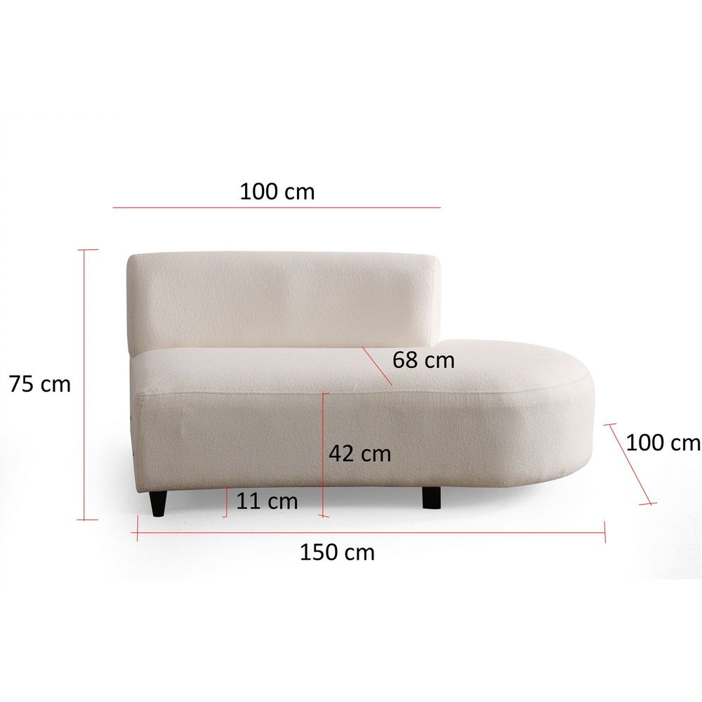 Ugaona Sofa Pars (1L + 1R) - boja: krem v2 slika 12
