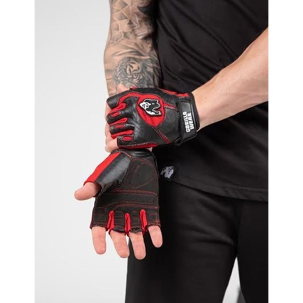 Gorilla Wear MITCHELL Rukavice za trening, Crno/Crvene slika 2