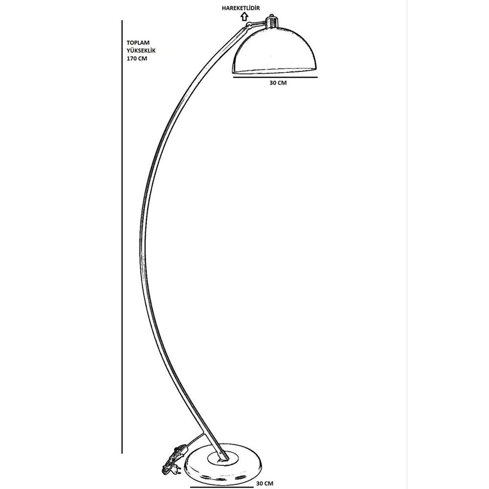 Opviq Podna lampa 008, bijela slika 4