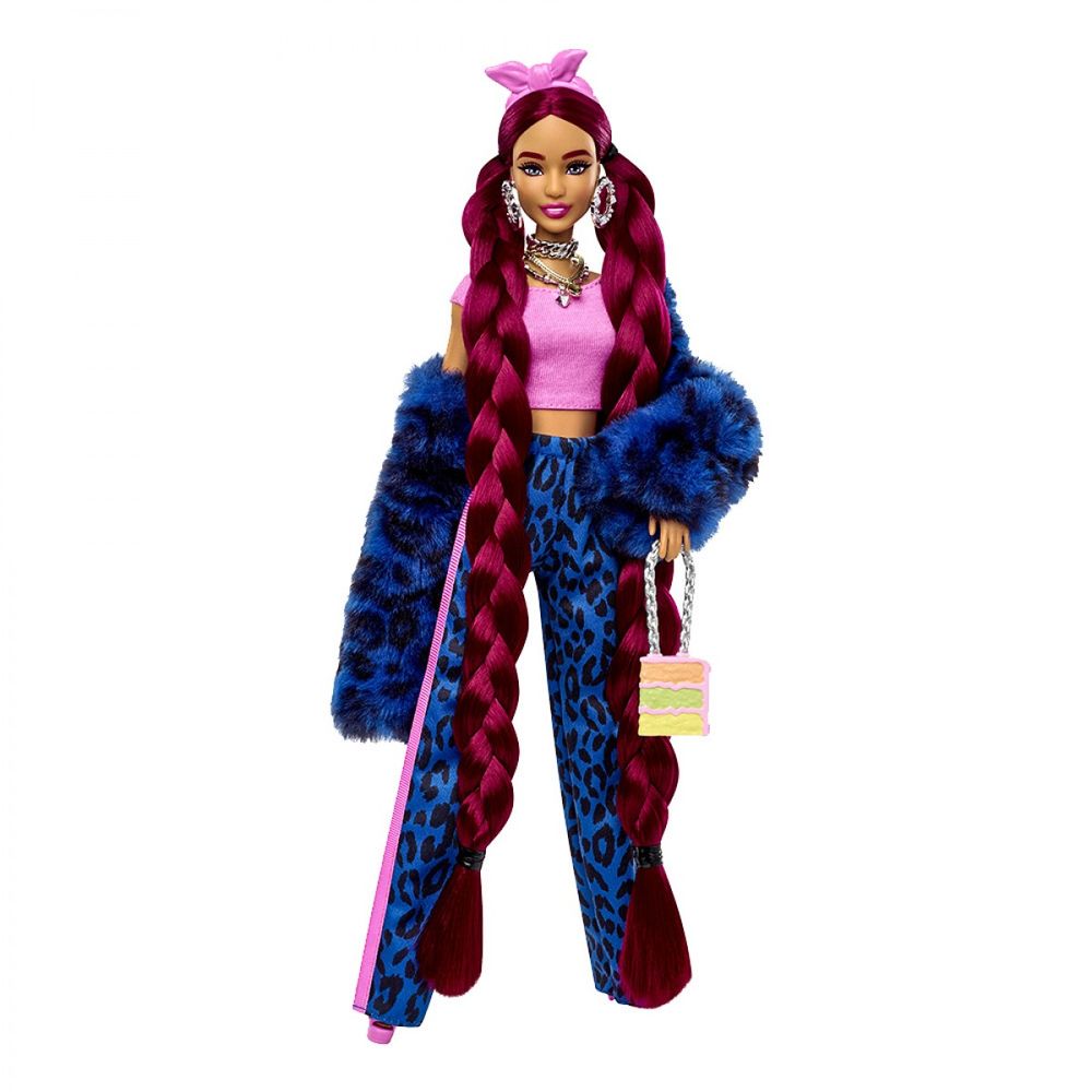 Barbie Lutka Extra -  Blue Leopard Suit slika 2