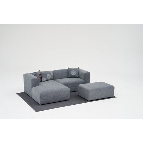 Linden Mini Left - Grey Grey Corner Sofa slika 3