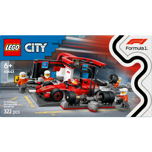 LEGO® CITY 60443 Boks i posada za F1® s autom Ferrari slika 7