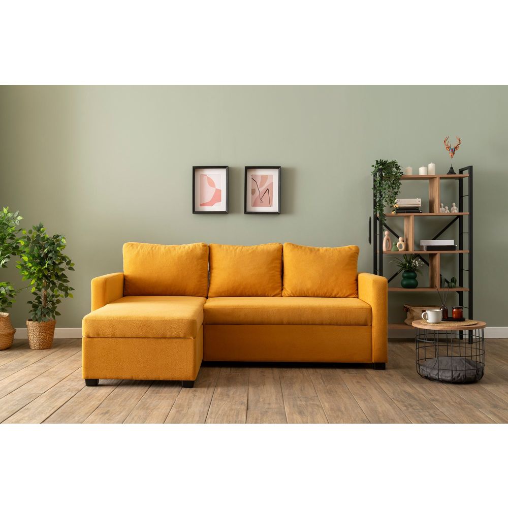 Krevetna ugaona sofa Flavia – bež slika 3
