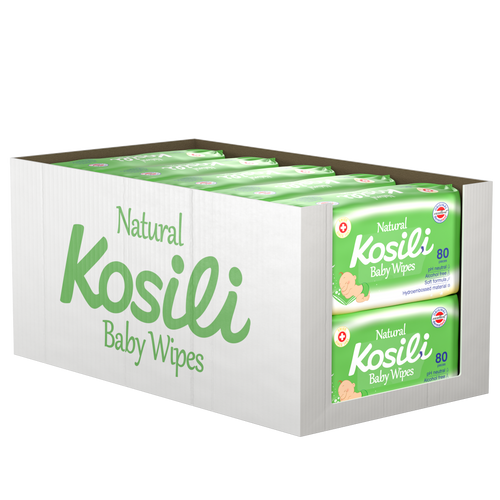 KOSILI All Natural Baby vlažne maramice 10 x 80/1 XXL slika 1