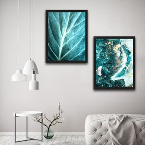 Wallity Uokvirena slika (2 komada), Turquoise Set