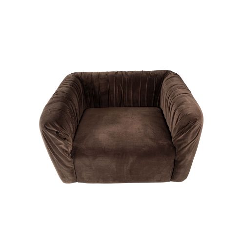 Atelier Del Sofa Space Velvet Brown Wing Chair slika 2