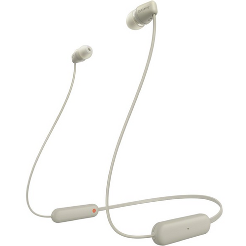 Sony slušalice WIC100C.CE7 BT, in-ear, bežične, beige slika 1
