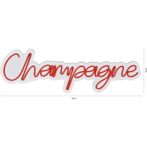 Wallity Champagne - Crvena dekorativna plastična LED rasveta slika 9