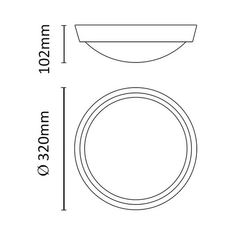 LED stropna svjetiljka, 30W, IP65, 4000K, 2200lm slika 4