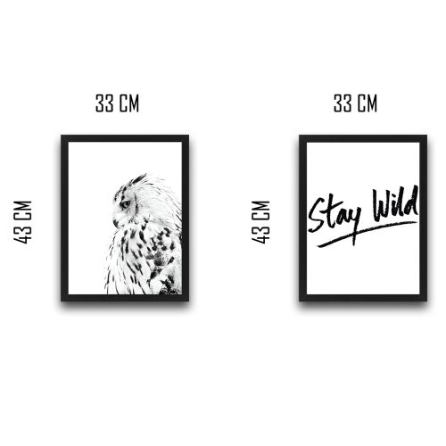 Wallity Uokvirena slika (2 komada), Stay Wild Set 2 slika 3