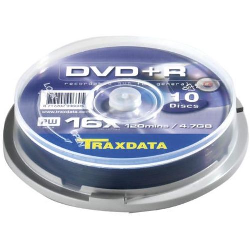 DVD+R Traxdata 4,7 GB/120 min 16x, cake, 10/1 slika 1