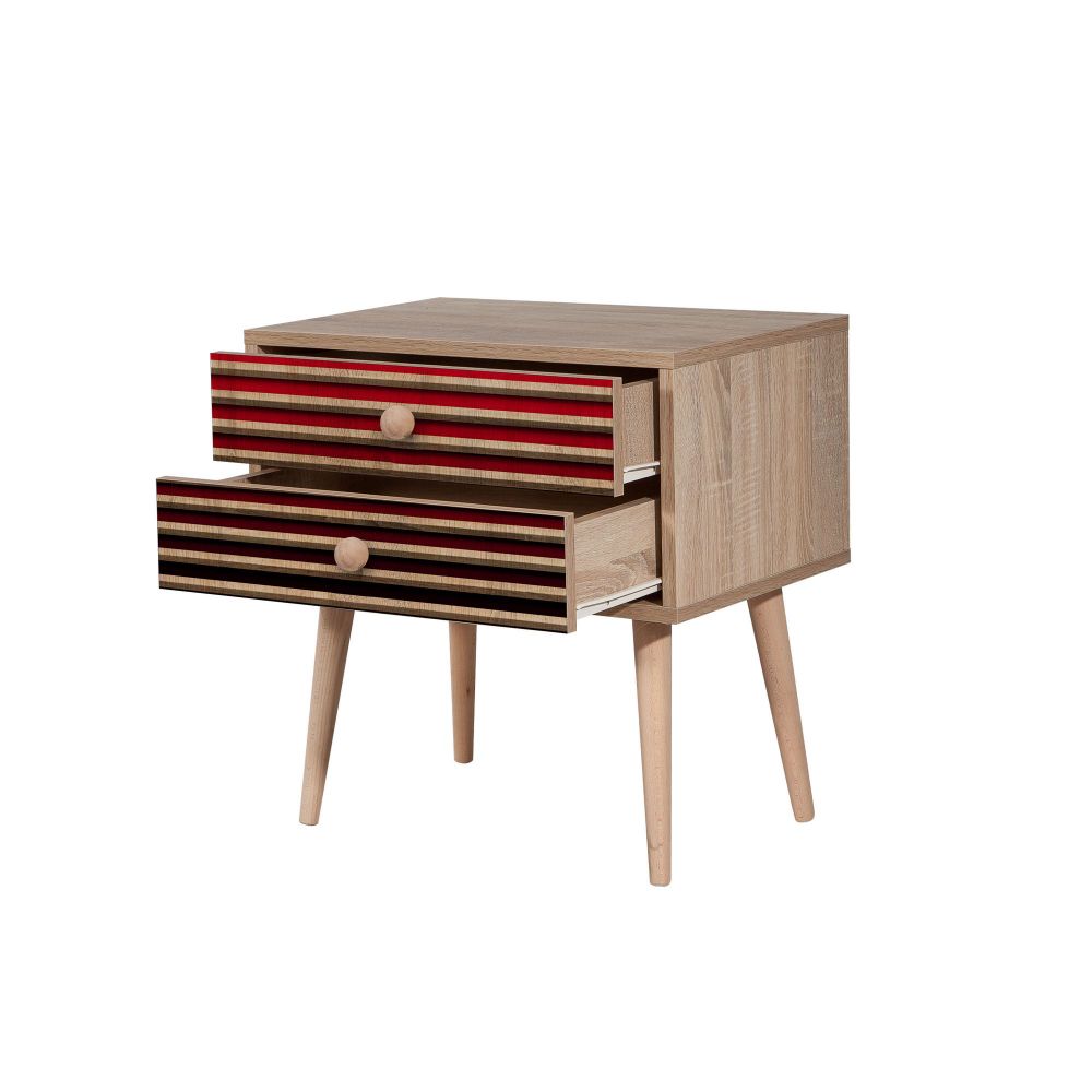 Noćni ormarić Two - 221 Sonoma Oak slika 4