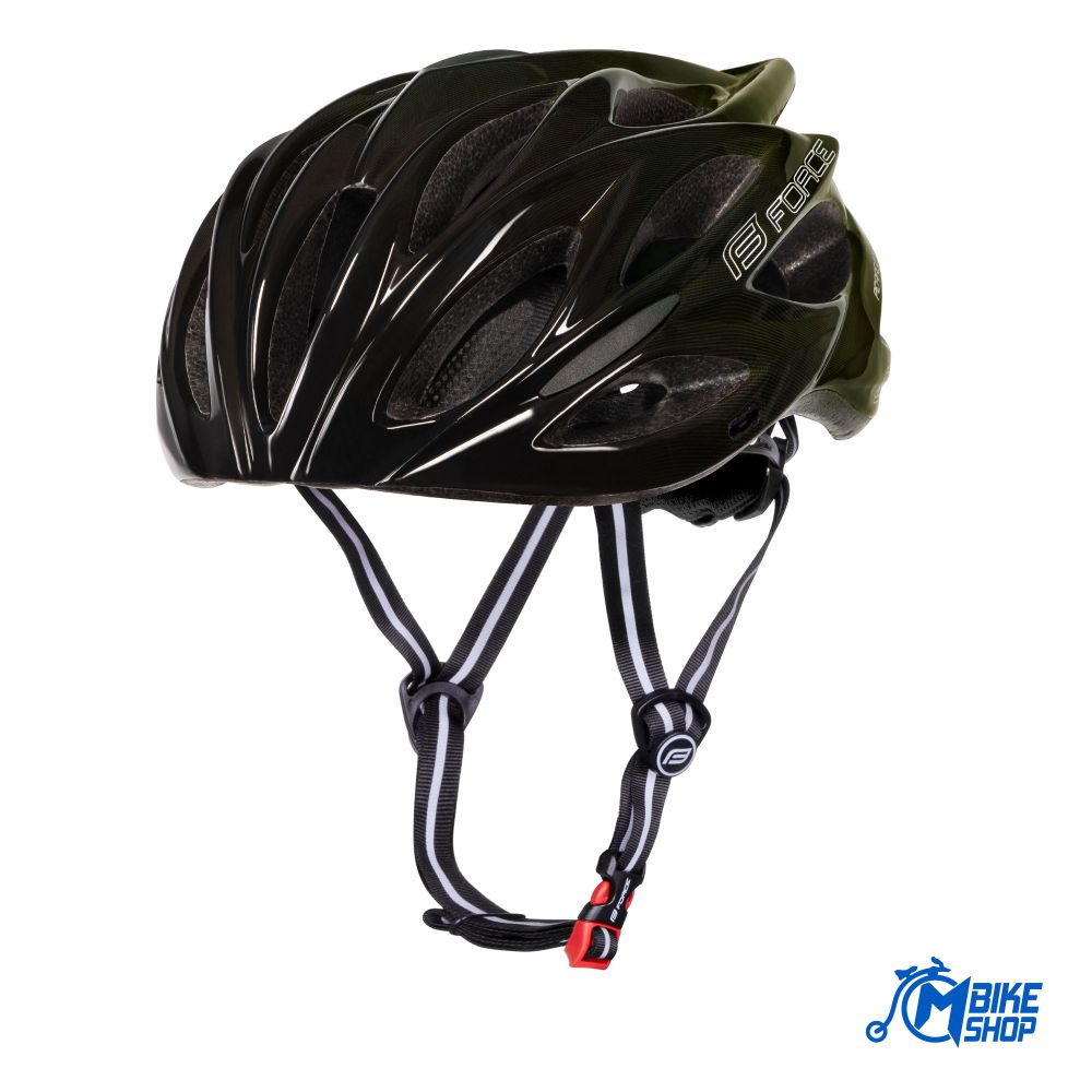 Force Kaciga Bull Hue Black/Army Green slika 1