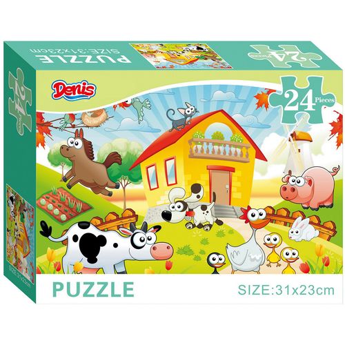 Puzzle / Slagalica, 24 kom, Domaće životinje slika 1