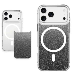 MM TPU IPHONE 17 PRO MAX DROP-PROOF PURE MAGSAFE clear/glitter 2in1