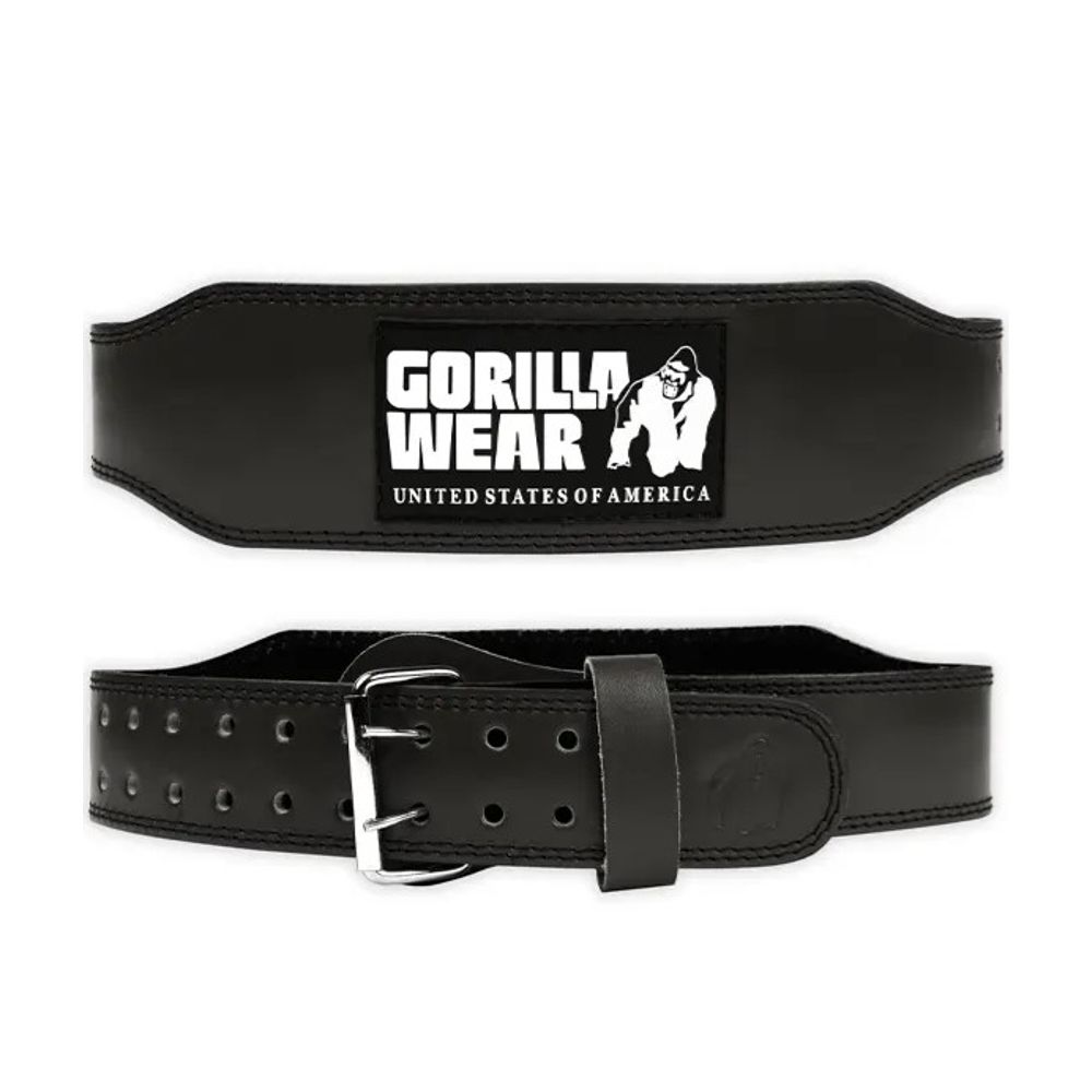 Gorilla Wear Kožni pojas za dizanje tegova 10 cm, Antracit slika 1