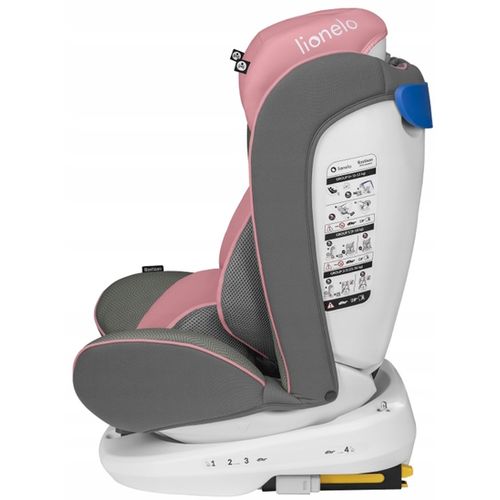 Lionelo autosjedalica Bastiaan, 360st ISOFIX, 0-36Kg, roza slika 8