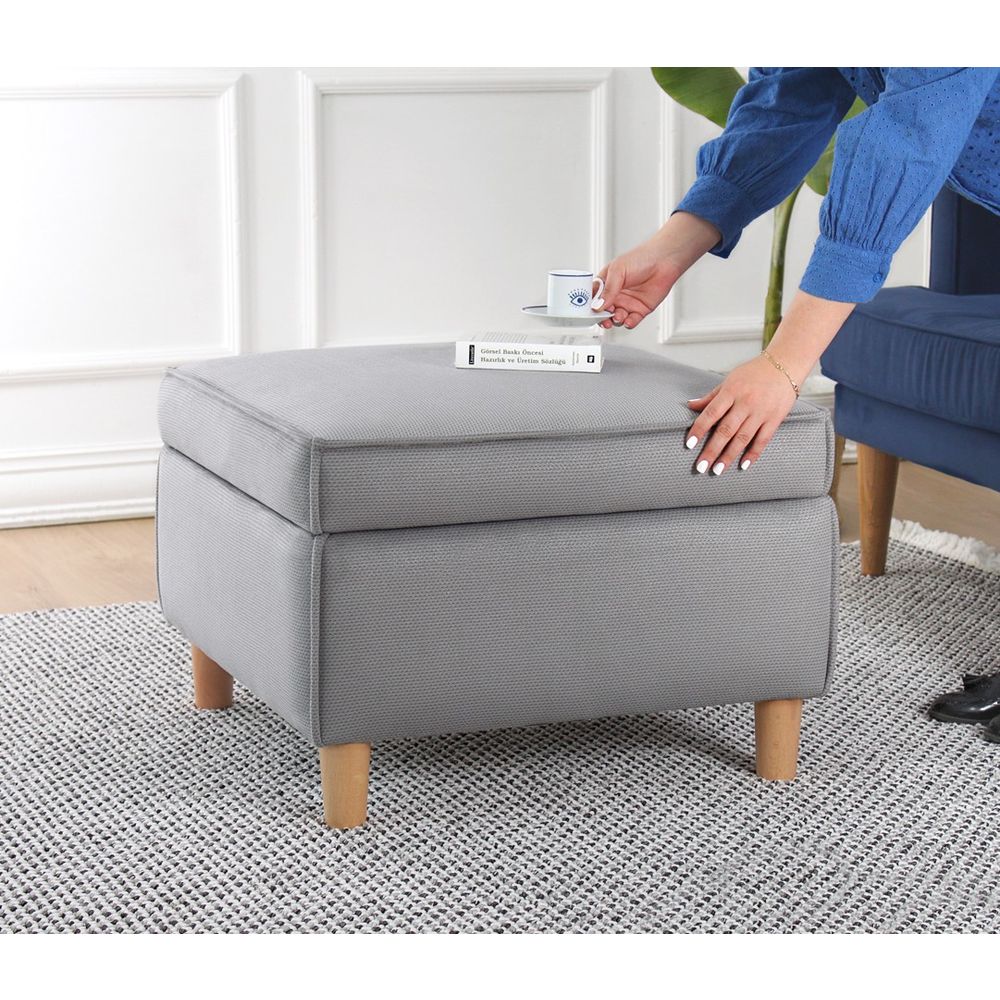 Roscen - Sivi Pouf slika 2