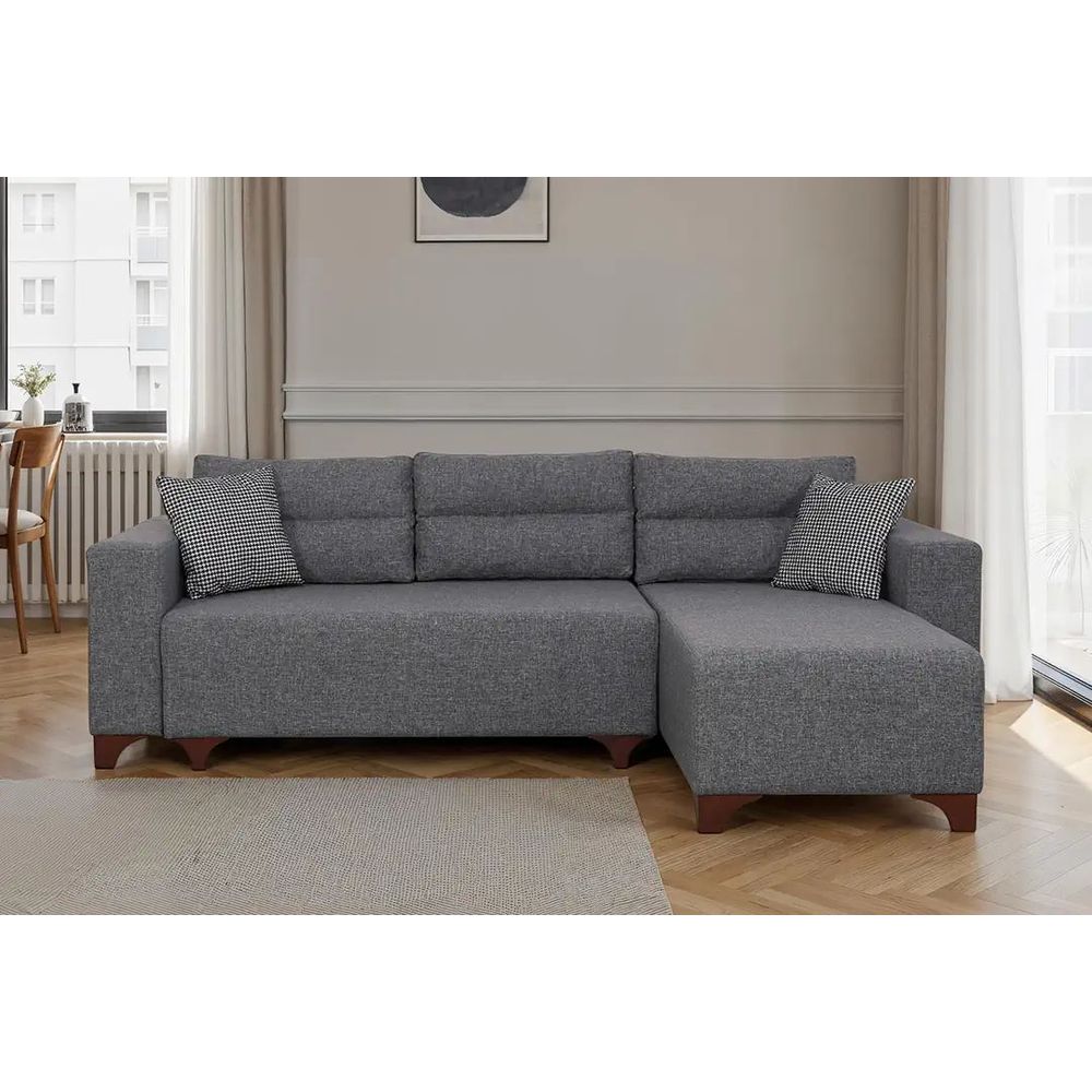 Ugaona Sofa Tloft Mini - Sivi slika 2