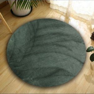 Oval Plush - Dark Grey Dark Grey Carpet (120 cm)