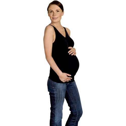 Carriwell Potkošulja za trudnice, s potporom, bez šavova - crna slika 1