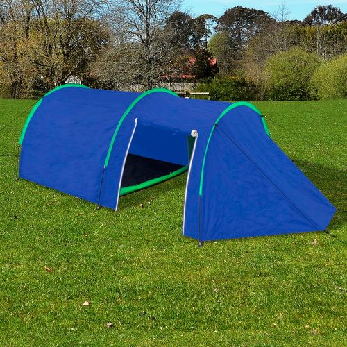 Šator za kampiranje za 4 osobe tamna plava/zelena slika 10