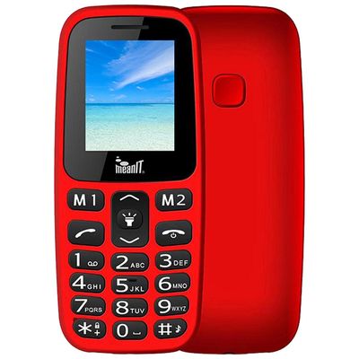 Mobilni telefon sa velikim tipkama, velikim znakovima i velikim ikonama na ekranu. SOS dugme, lampa, ekran 1.77", Dual SIM, BT, FM radio, baterija: 600, mAh, crna boja