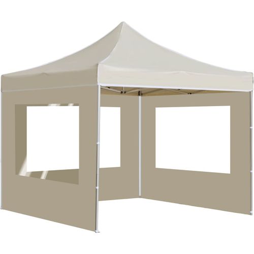 Profesionalni sklopivi šator za zabave 3 x 3 m krem slika 41