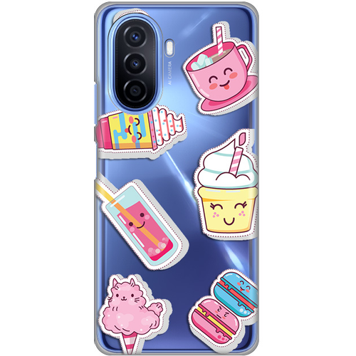 Torbica Silikonska Print Skin za Huawei Nova Y70/Y70 Plus Ice cream slika 1