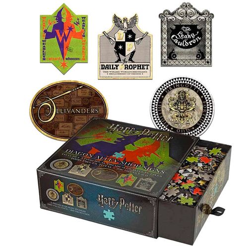 Harry Potter Diagon Alley Shop Signs puzzle slika 1