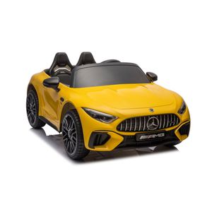 Licencirani auto na akumulator Mercedes SL63 AMG - žuti/lakirani