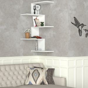 Caniko - White White Wall Shelf