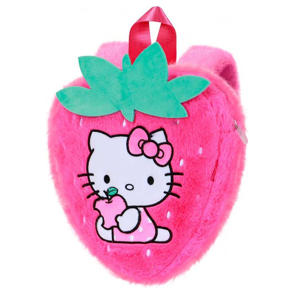 Mochila plišana jagoda Hello Kitty slika 2