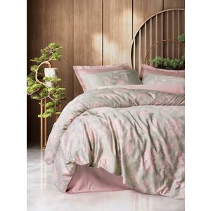 Betula - Powder Powder Satin Single XXL Quilt Cover Set (DE)