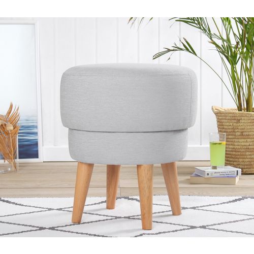 Veccio - Light Grey Light Grey Pouffe slika 1