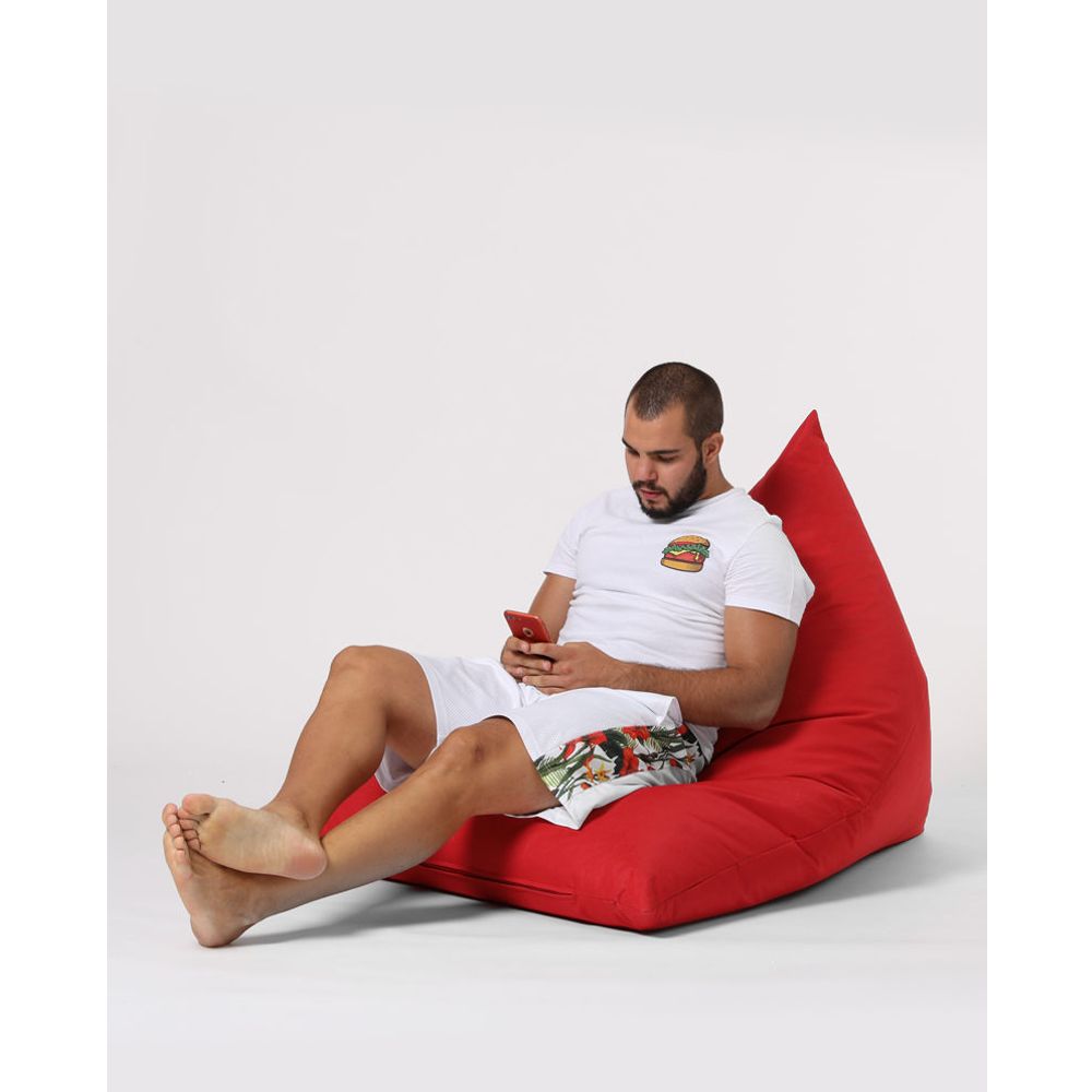 Piramidalni Veliki Pouf - Crveni Vrt Bean Bag slika 13