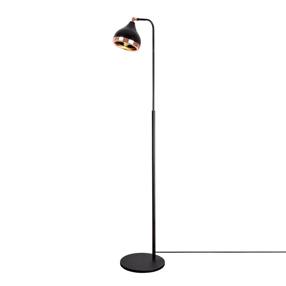 Yıldo - NT - 146 Crni Bakrov Podni Lampa slika 4