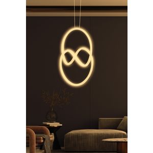 Yin Yang White - Yellow Light White Chandelier