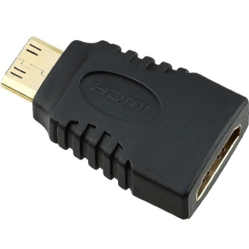 FAST ASIA Adapter Mini HDMI (M) - HDMI (F) crni slika 1
