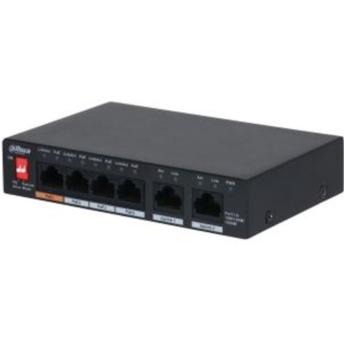 Dahua DOD Switch 6 Gigabit port 4 PoE, PFS3006-4GT-60-V2 slika 1