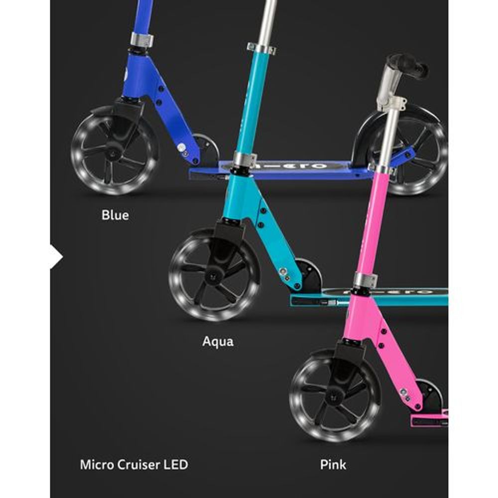Micro Romobil Cruiser LED, Pink slika 7