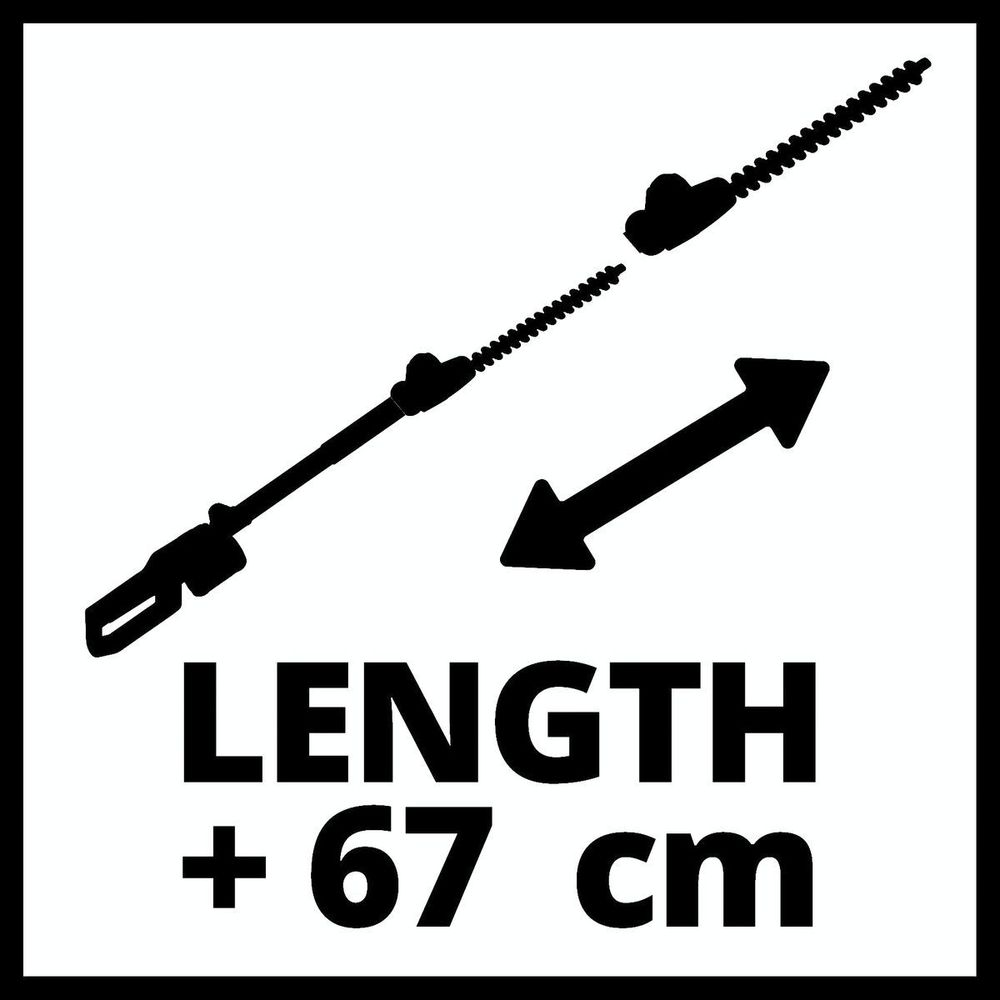 Einhell Akumulatorske teleskopske makaze za živicu GC-HH 18/45 Li T-Solo + Baterija 2.5 Ah i punjač slika 12