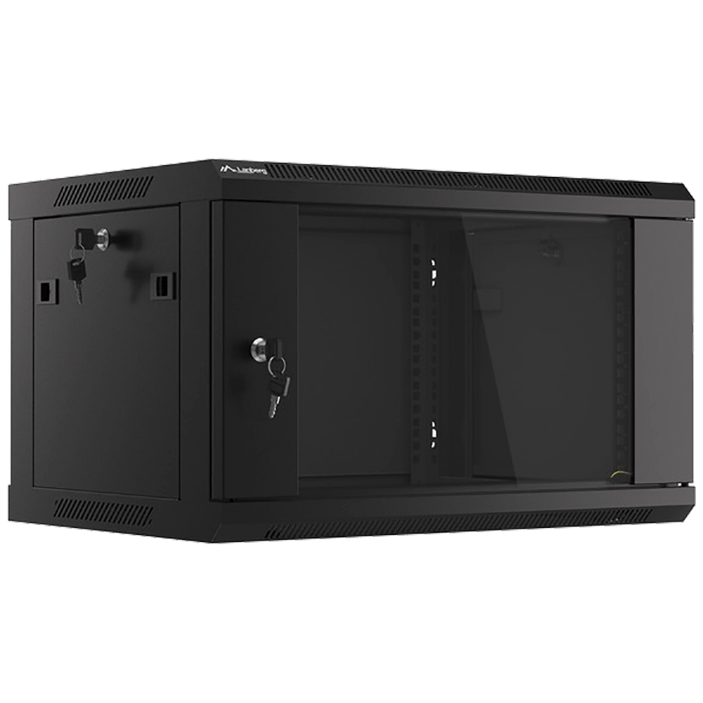 Lanberg Rack Ormar, 600 / 368 / 450 mm - RACK CABINET 6U, 19", Black slika 1
