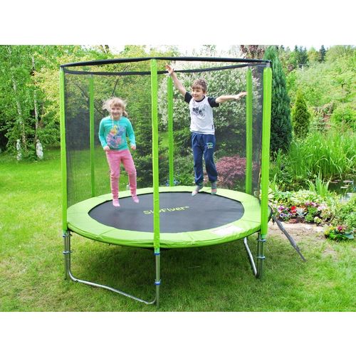 Trampolin SKYFLYER 244 cm - zeleni slika 3